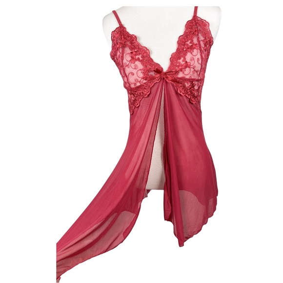 Shirley of Hollywood Open Front Chemise Lingerie Size Large - Picture 4 of 8